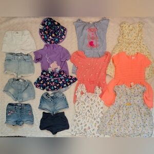 3t Girl Summer Clothes Lot Dresses Rompers Shorts Swimsuit Set
